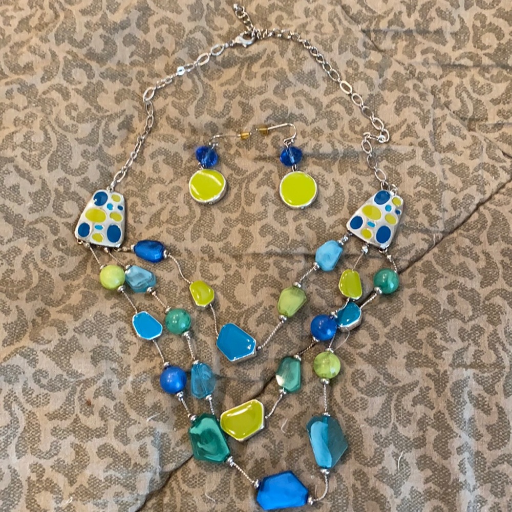 Necklace with matching earring